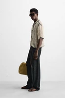 CROCHET TEXTURED POLO SHIRT
