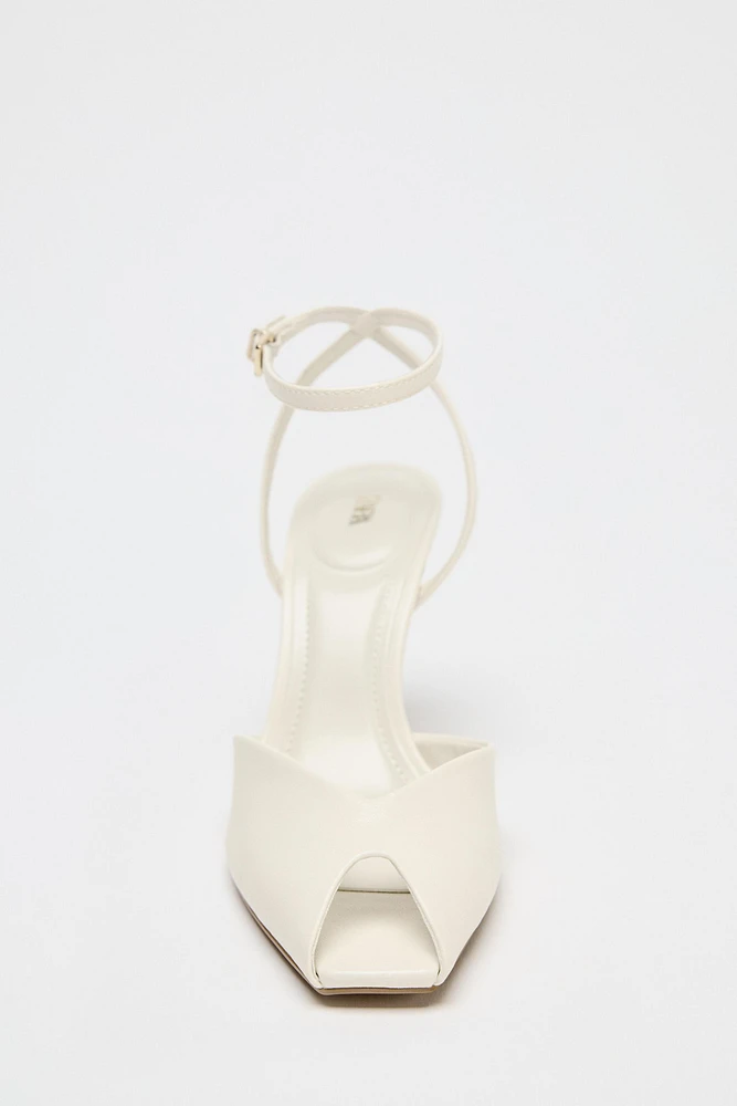 OPEN HEELED SANDALS