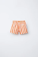 6-14 YEARS/ STRIPED SWIMSUIT