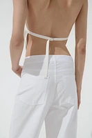 PANTALON DROIT BRODÉ