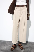 PLEATED CHINO PANTS