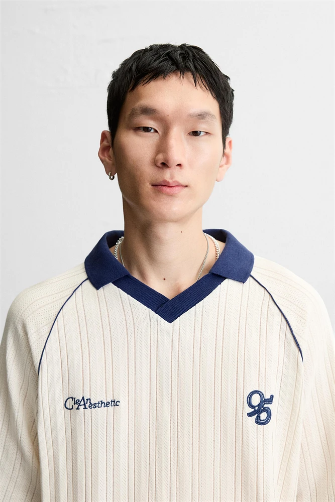 POLO JACQUARD BRODÉ