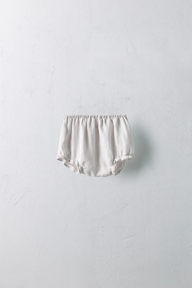 1-24 MOIS/ ENSEMBLE BLOUSE ET CULOTTE 100 % RAMIE ÉDITION LIMITÉE