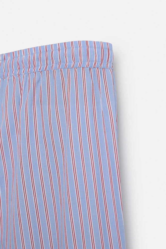 LIMITED EDITION STRIPED POPLIN PANTS