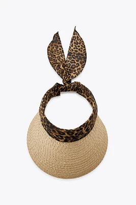 VISIÈRE FOULARD IMPRIMÉ ANIMALIER