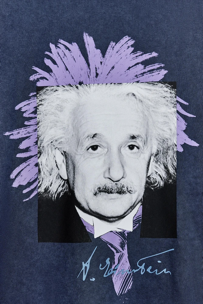 T-SHIRT EFFET DÉLAVÉ ALBERT EINSTEIN™