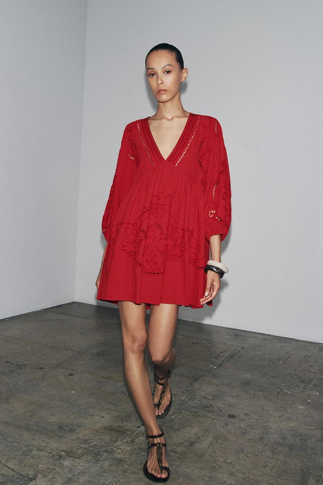ROBE COURTE BRODÉE ZW COLLECTION