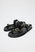 BUCKLED SANDALS