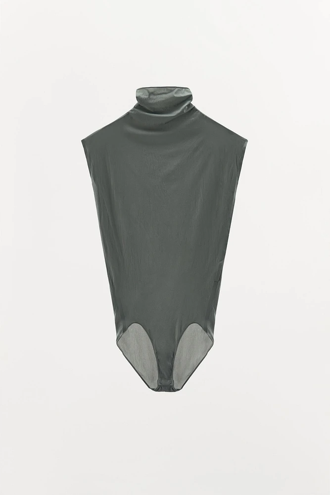 POLYAMIDE SLEEVELESS BODYSUIT