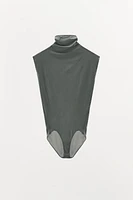 POLYAMIDE SLEEVELESS BODYSUIT