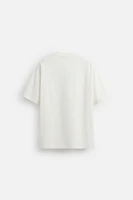 CONTRAST PRINT T-SHIRT