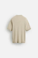 T-SHIRT EN MAILLE JACQUARD