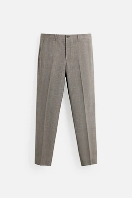 PANTALON DE COSTUME À CARREAUX