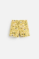 FLORAL PRINT REGULAR SWIM SHORTS