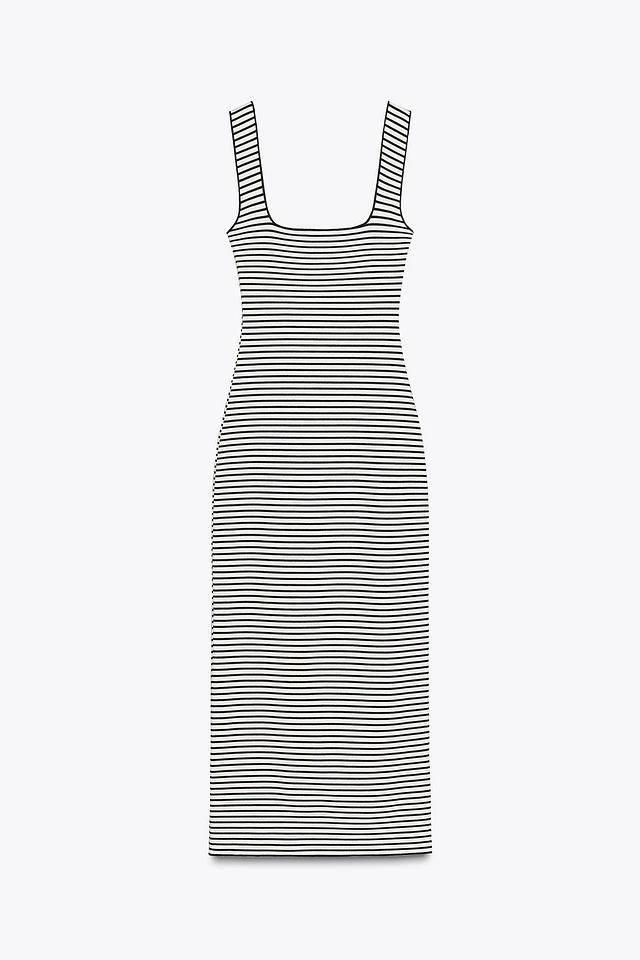 Zara STRETCH SQUARE NECK DRESS at Bayshore Shopping Centre in Ottawa, ON