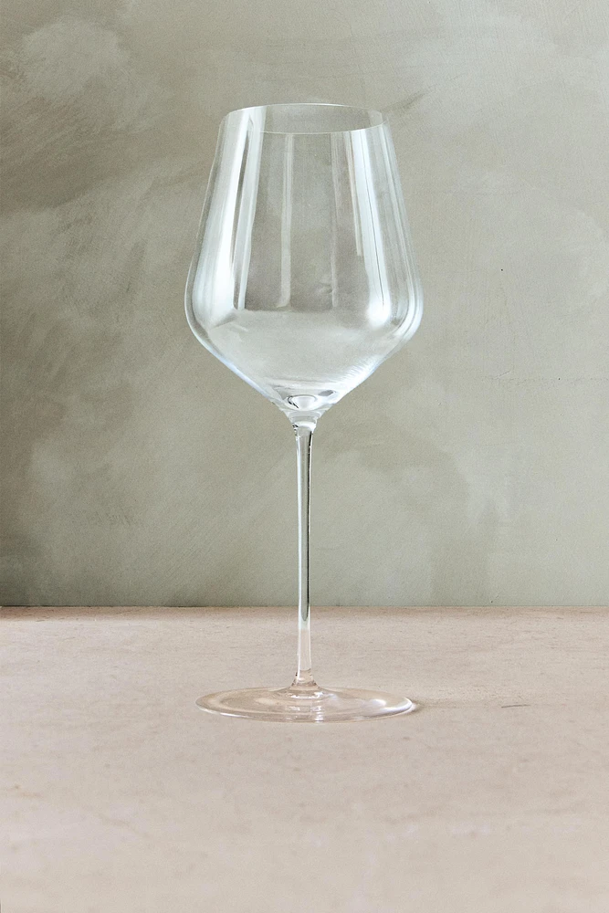VERRE À VIN CRISTALLIN SOUFFLÉ
