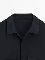 Technical fabric overshirt