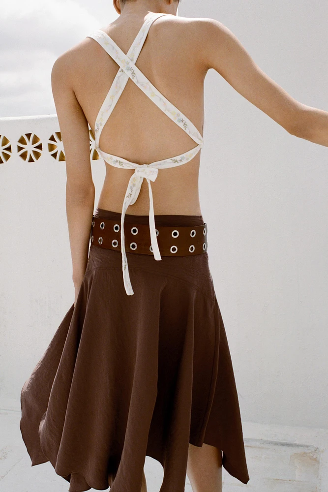 JUPE FLUIDE ASYMÉTRIQUE