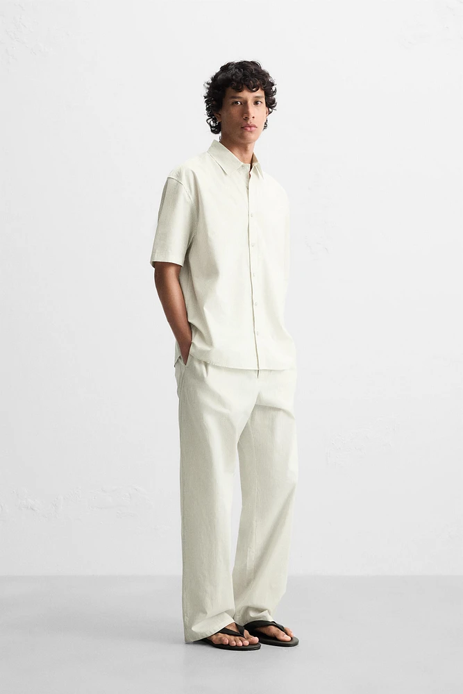 CHEMISE COTON - CHANVRE RAYÉES