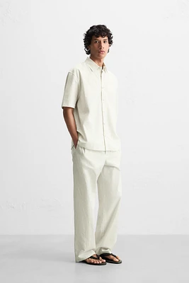 CHEMISE COTON - CHANVRE RAYÉES