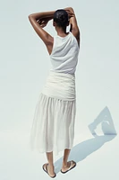 COMBINATION MIDI SKIRT