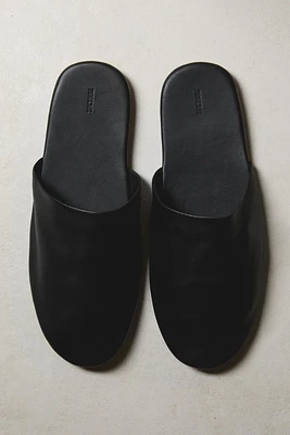 CHAUSSONS OUVERTS À L'ARRIÈRE CUIR