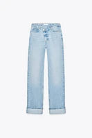 JEAN Z1975 STRAIGHT FULL LENGTH TAILLE HAUTE CROISÉE