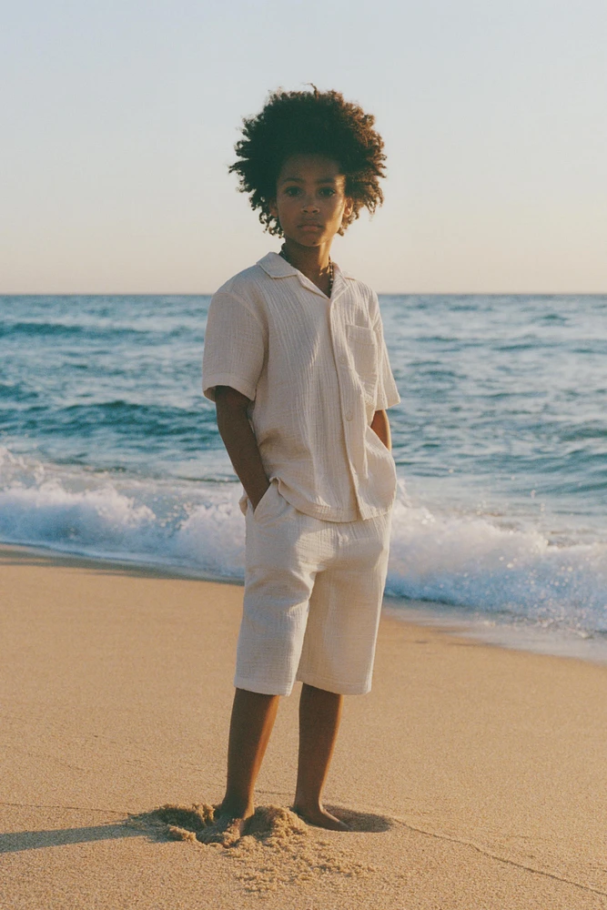 TEXTURED POCKET SHIRT