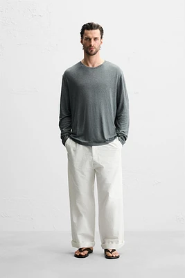 LINEN BLEND T-SHIRT