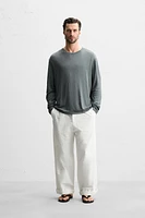 LINEN BLEND T-SHIRT