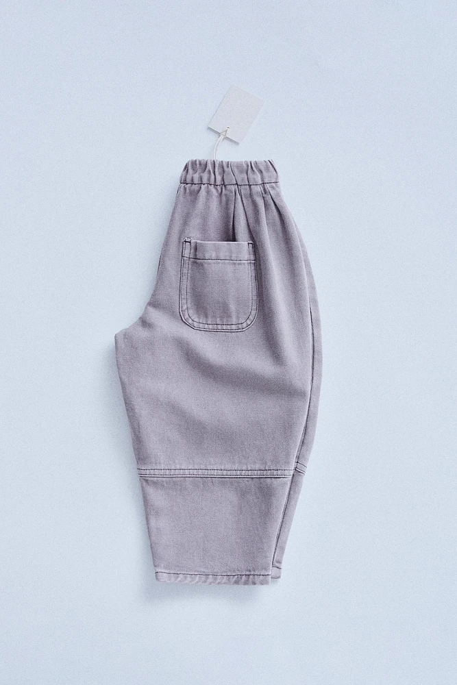 TIMELESZ - PANTALON BAGGY AVEC LIN
