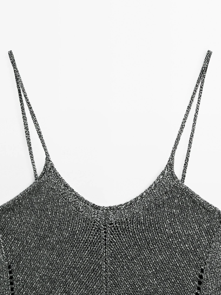 Top en maille 100 % coton