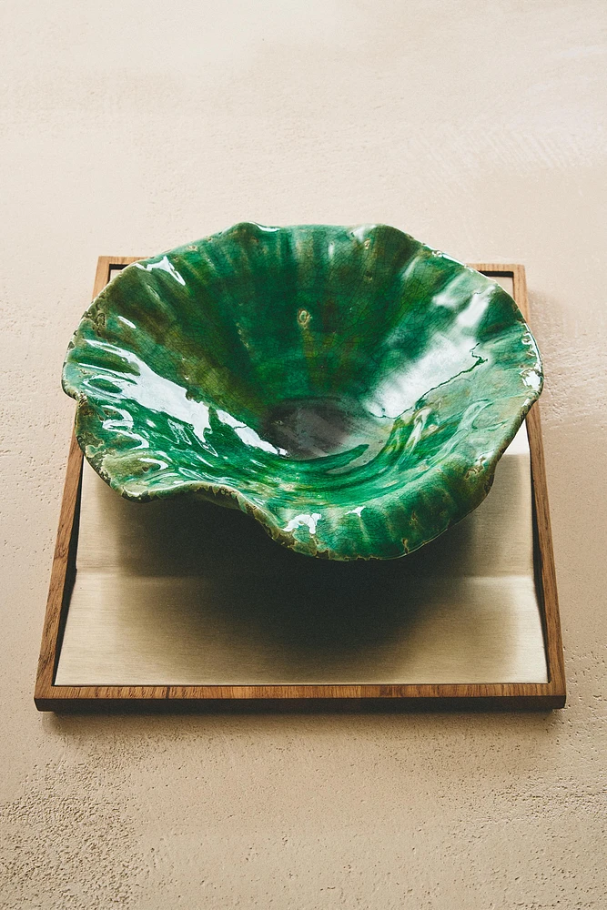 DECORATIVE TERRACOTTA BOWL