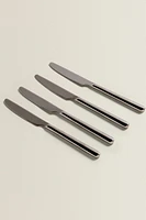 SET OF SHINY STEEL KNIVES (SET OF 4)