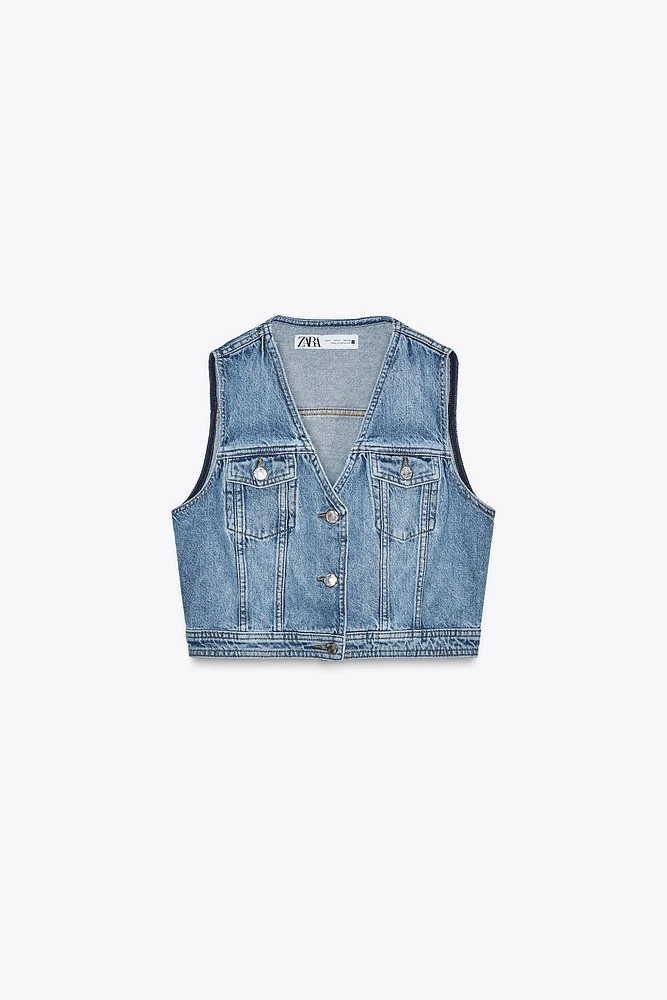 GILET Z1975 COURT EN JEAN