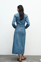 ROBE Z1975 MI-LONGUE EN JEAN