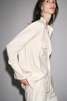 ZW COLLECTION FLOWY POCKET SHIRT