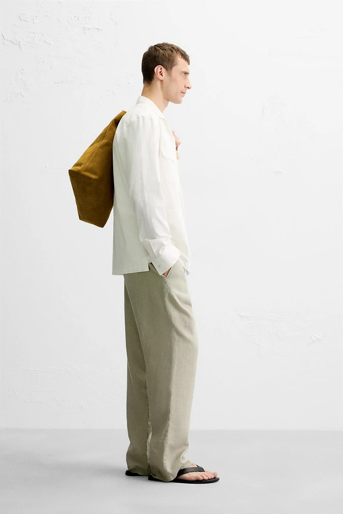 CHEMISE COTON À POCHES