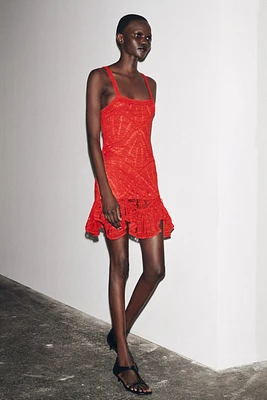 CROCHET PEPLUM DRESS