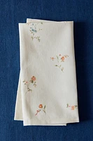 SERVIETTE DE TABLE IMPRIMÉ PETITE FLEUR (LOT DE 2)