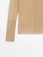 Pull à coutures marquées en coton mélangé - Studio
