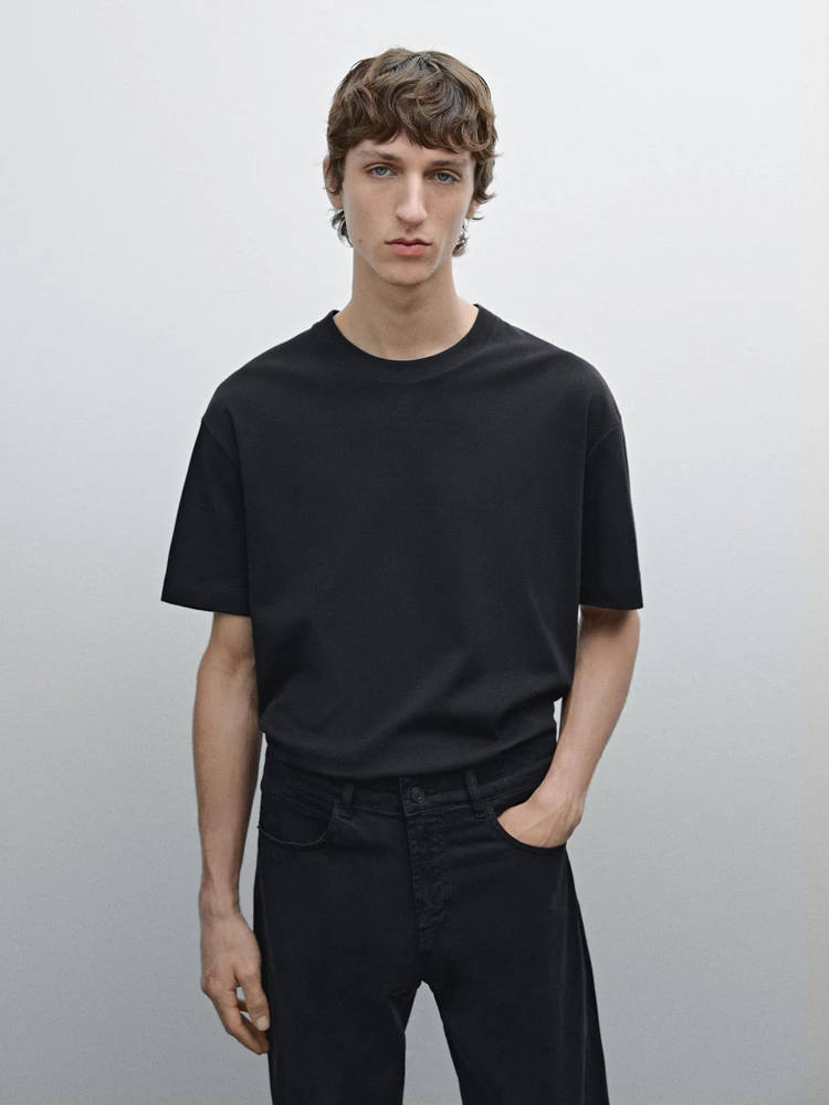 T-shirt medium weight 100 % coton
