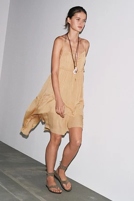ASYMMETRIC RUFFLED DRESS ZW COLLECTION