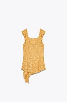 LACE RUFFLE TOP