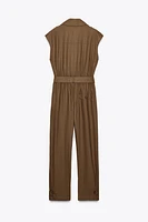 COMBINAISON LONGUE AVEC CEINTURE EN LIN