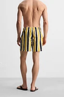 STRIPED MID-LENGTH SWIMSUIT
