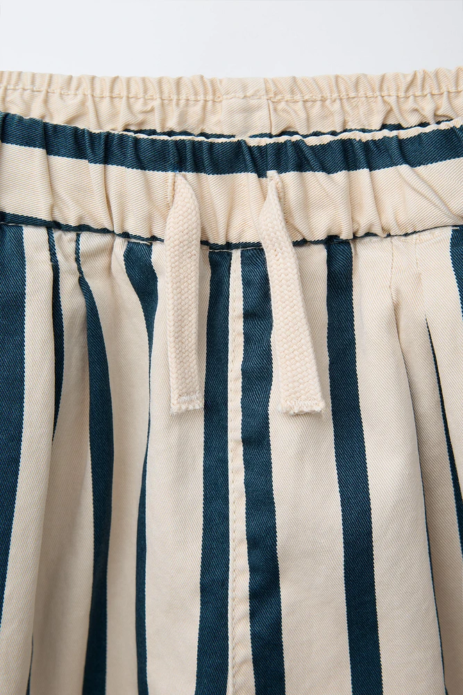 STRIPED BALLOON PANTS