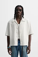 EMBROIDERED STRIPED SHIRT