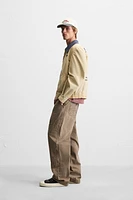 WASHED EMBROIDERED JACKET