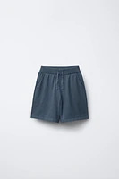 BERMUDA EN MAILLE AVEC LIN ET COTON